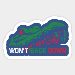 Florida Wont Back Down Sticker